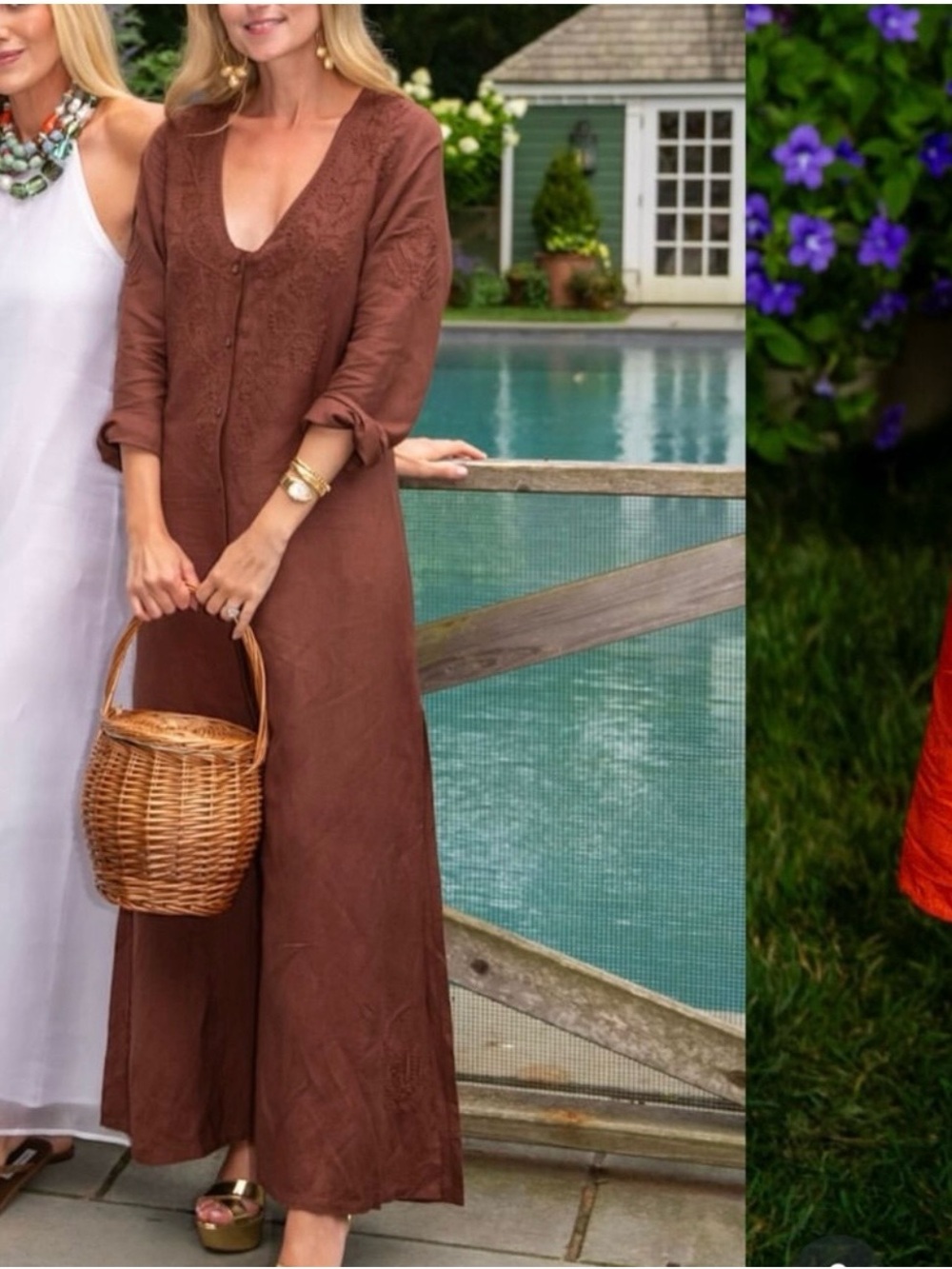 Julia amory coco Chloe caftan XS